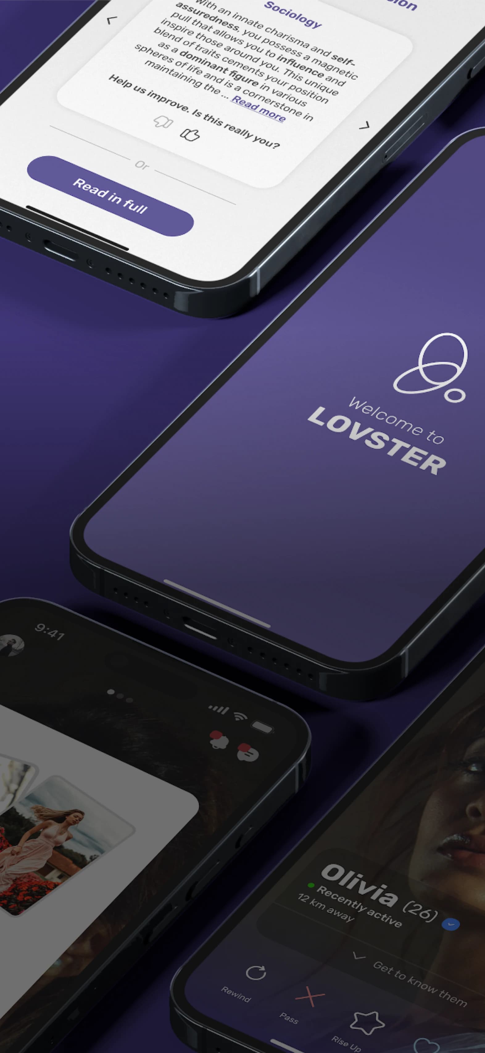 How Lovster works - Mobile view of DNA testing and compatibility matching process