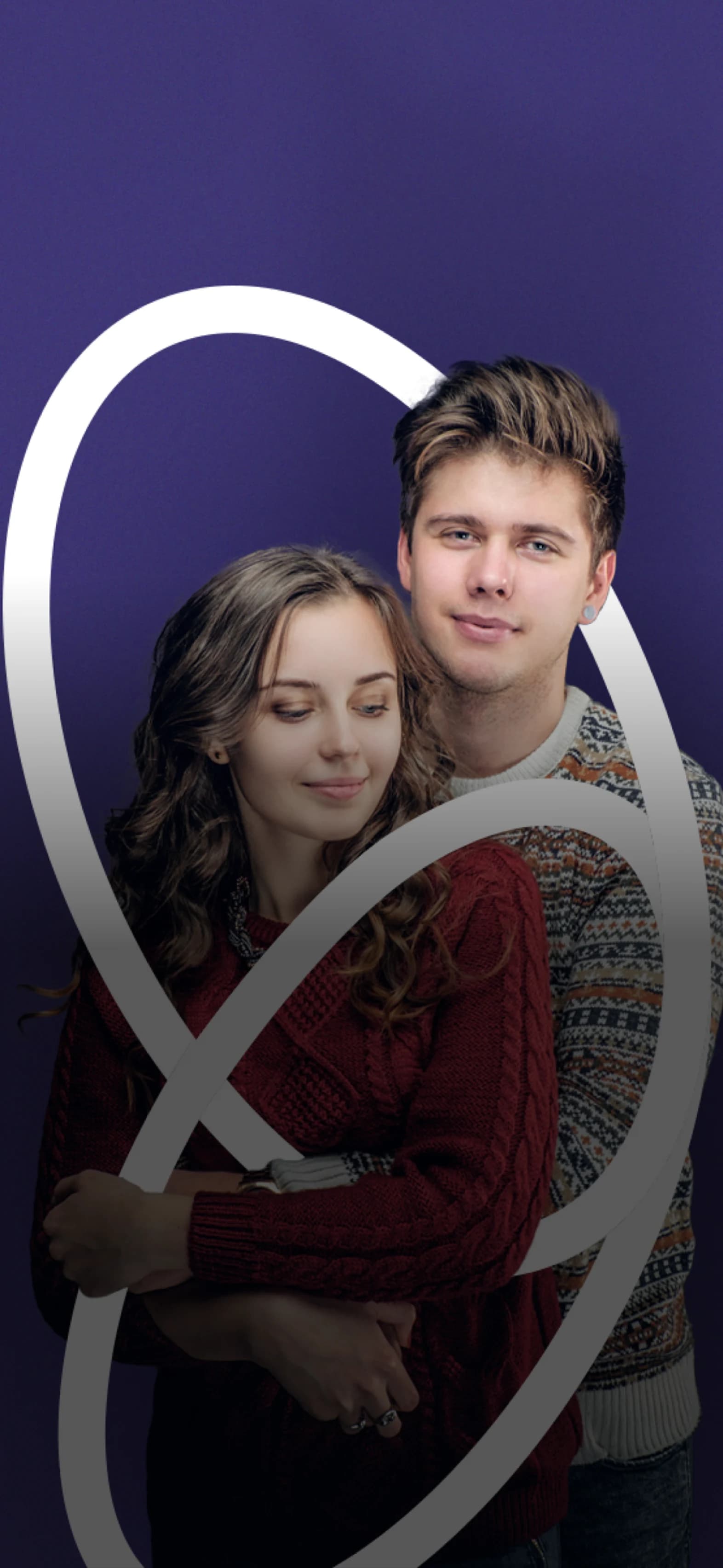 Mobile view of target audience for genetic compatibility dating