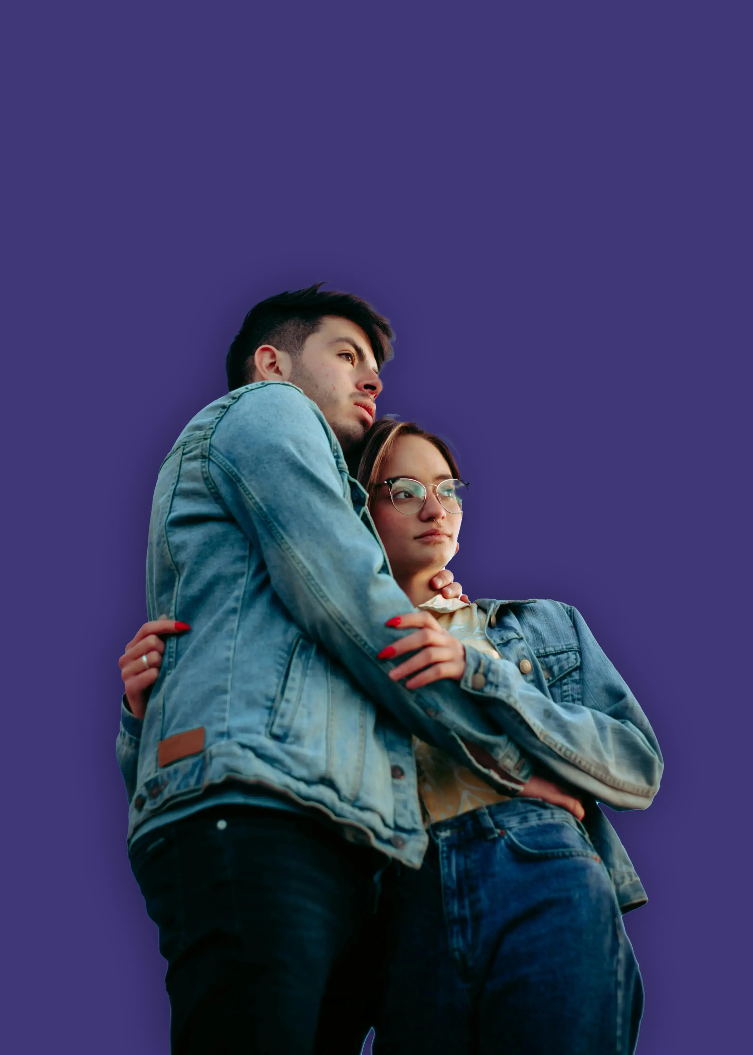 our vision couple purple