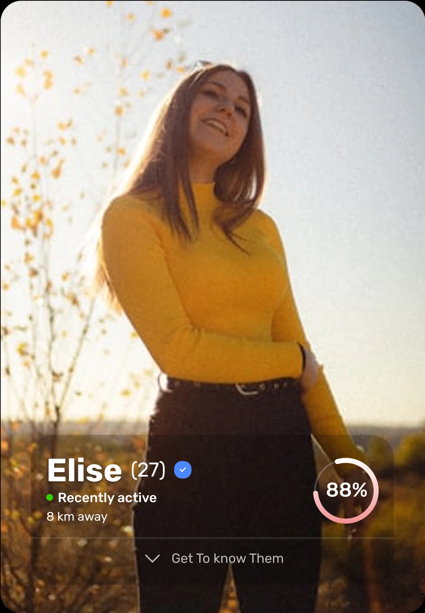 Profile of genetically compatible match on Lovster DNA dating platform